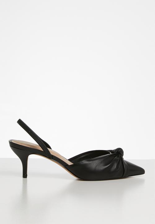 ALDO - Galaecia leather heel - black