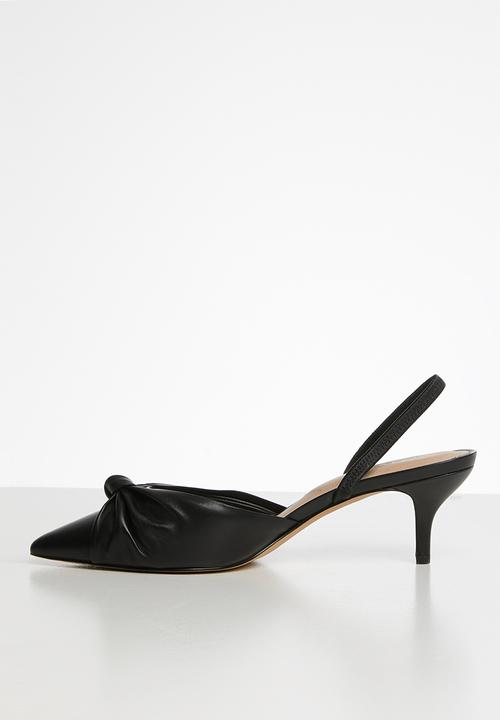 ALDO - Galaecia leather heel - black