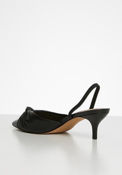 ALDO - Galaecia leather heel - black