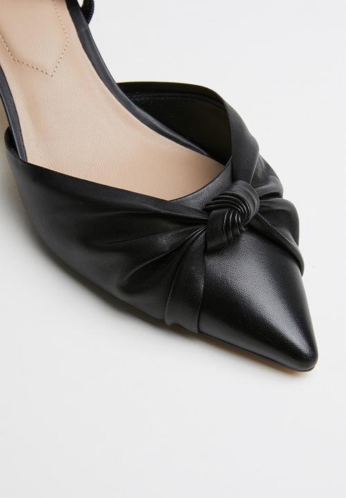 ALDO - Galaecia leather heel - black