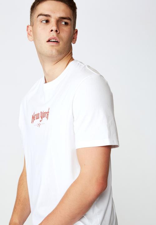 Factorie - New York regular graphic T-shirt - white