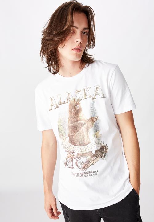 Factorie - Anchorage slim graphic T-shirt - white