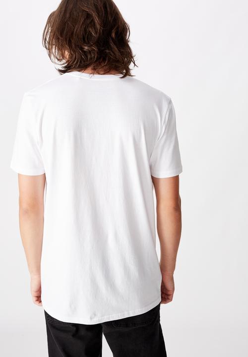 Factorie - Anchorage slim graphic T-shirt - white