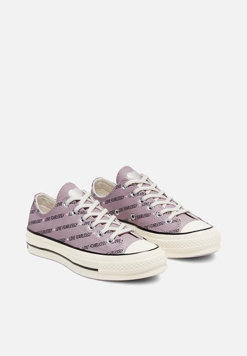 Converse - Chuck 70 love leather - amethyst grey/egret/black 