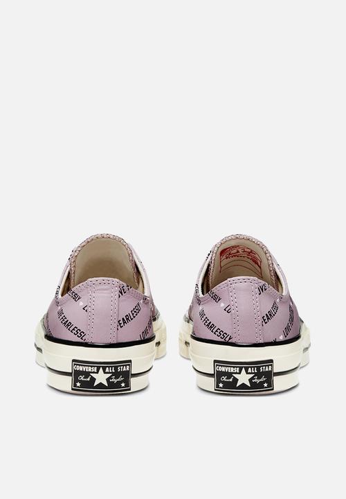 Converse - Chuck 70 love leather - amethyst grey/egret/black 