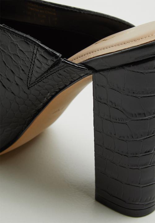 ALDO - Nichy leather heel - black 