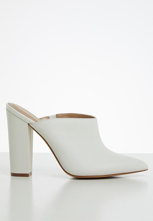ALDO - Nichy leather heel - white