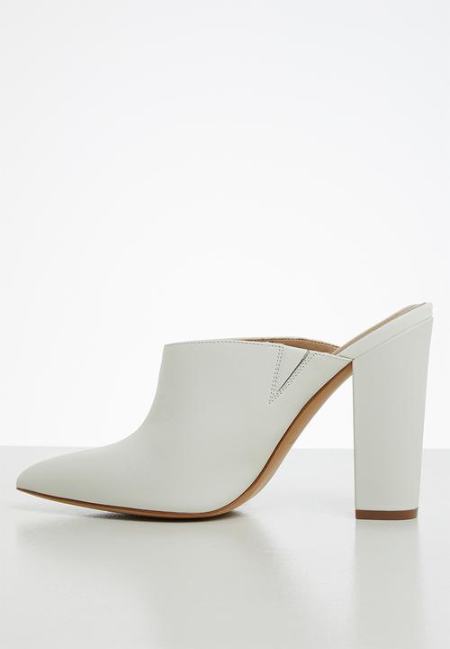 ALDO - Nichy leather heel - white