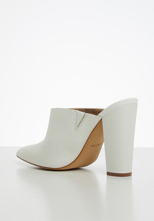 ALDO - Nichy leather heel - white