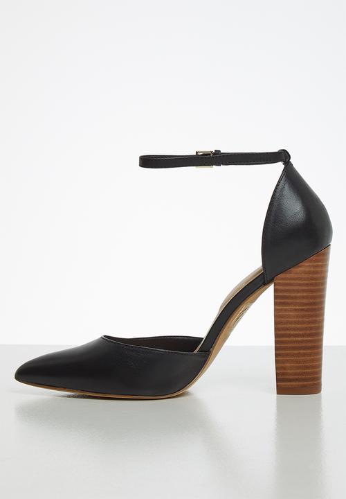 ALDO - Nicholesd leather heel - black