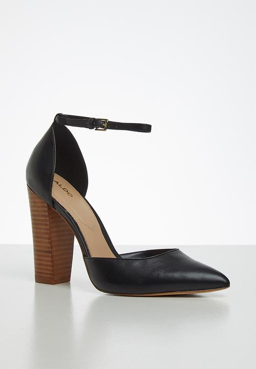 ALDO - Nicholesd leather heel - black