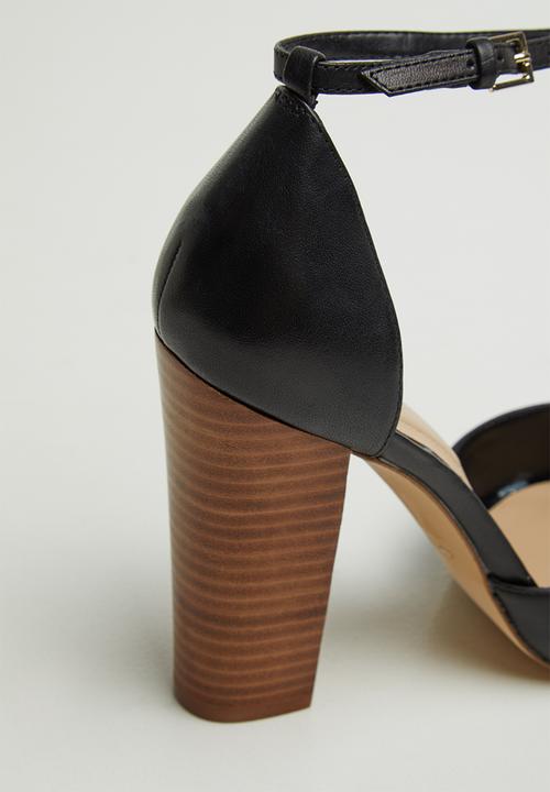 ALDO - Nicholesd leather heel - black