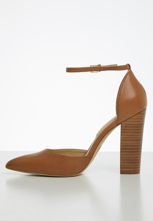 ALDO - Nicholesd leather heel - tan