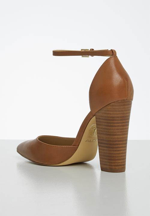 ALDO - Nicholesd leather heel - tan