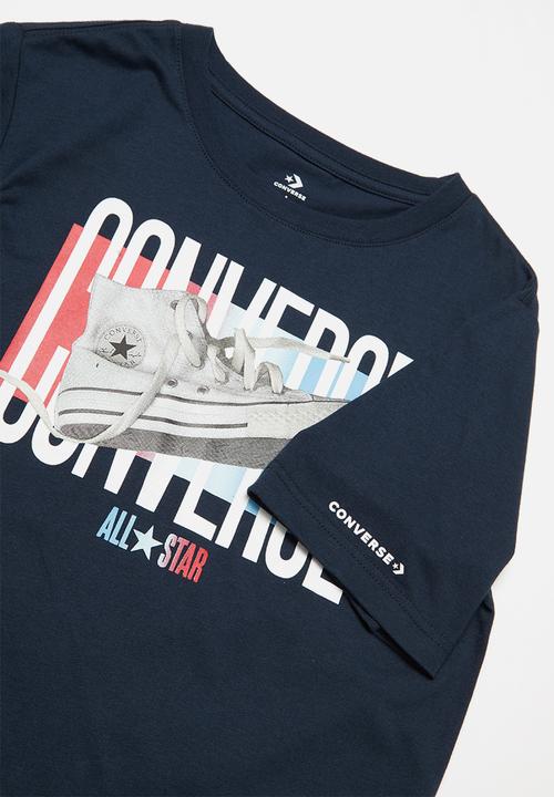 Converse - Photoreal gradient tee - navy