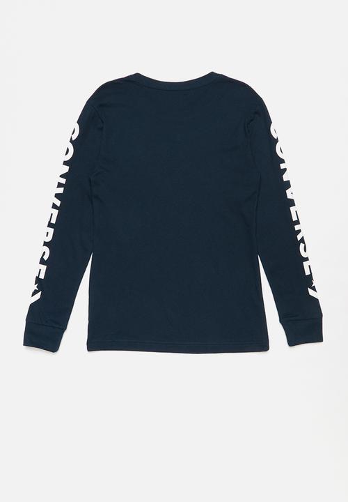Converse - Star chevron long sleeve tee - navy