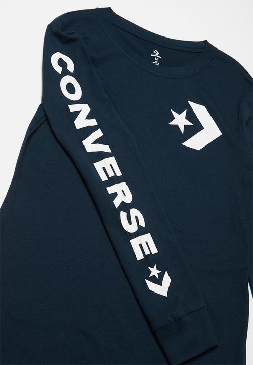 Converse - Star chevron long sleeve tee - navy
