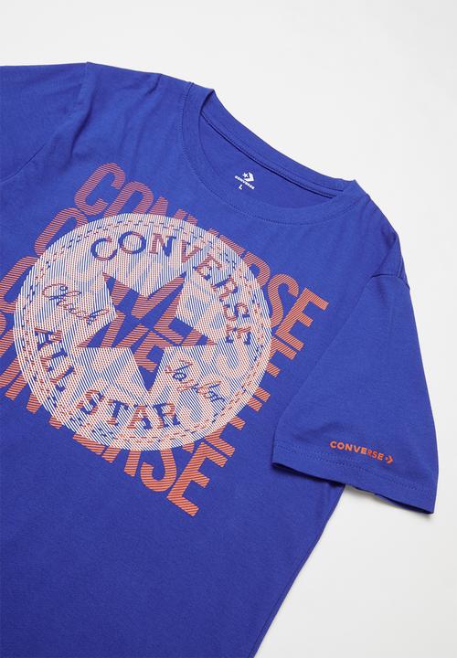 Converse - Overlay chuck patch tee - blue