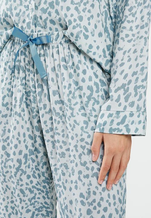 Superbalist - Sleep shirt & pants set - blue