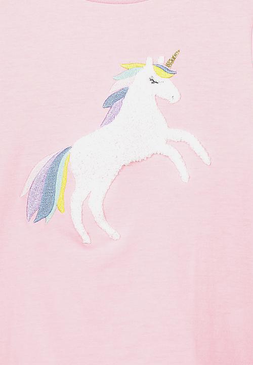 Cotton On - Stevie embellished tee - marshmallow/unicorn
