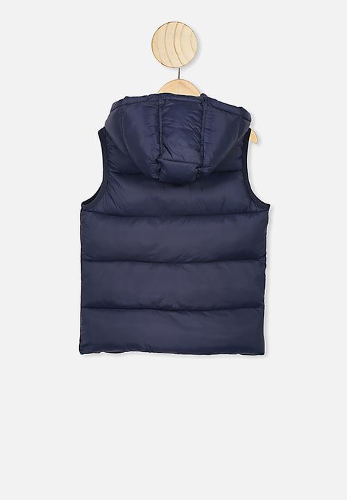 Cotton On - Billie puffer jacket - navy blazer