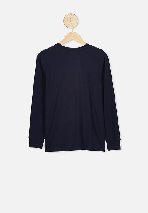 Free by Cotton On - Rufus long sleeve tee - navy
