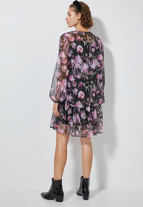 Superbalist - Dropped waist dress - diffused rose floral