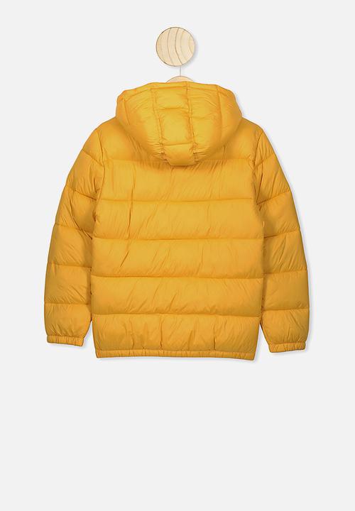 Free by Cotton On - Charlie puffer - honey gold