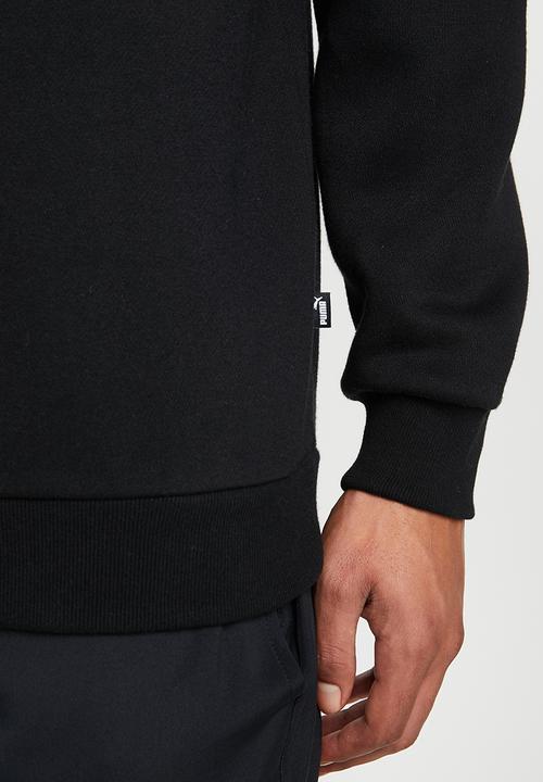 PUMA - Puma logo essential logo crew fleece sweat - black