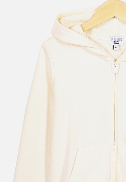 Free by Cotton On - Poppy zip through hoodie - cream 