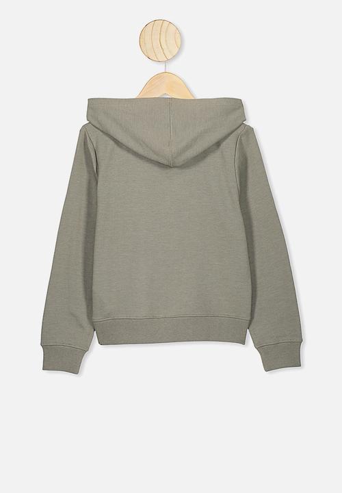 Free by Cotton On - Poppy zip through hoodie - grey 