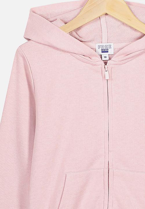 Free by Cotton On - Poppy zip through hoodie - pink 