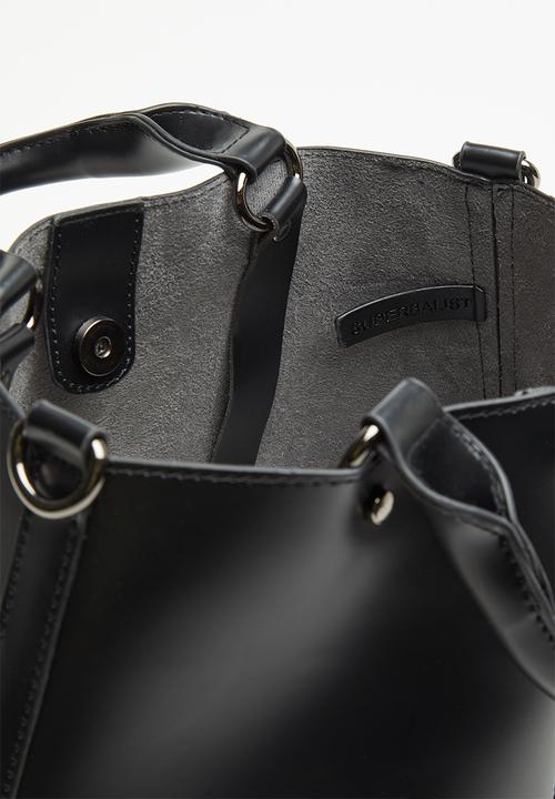 Superbalist - Zip detail tote - black