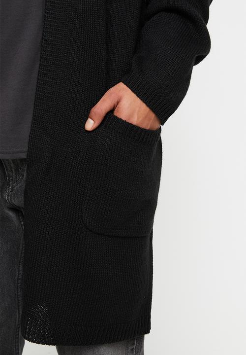 Brave Soul - Fieldb knitwear cardi - black