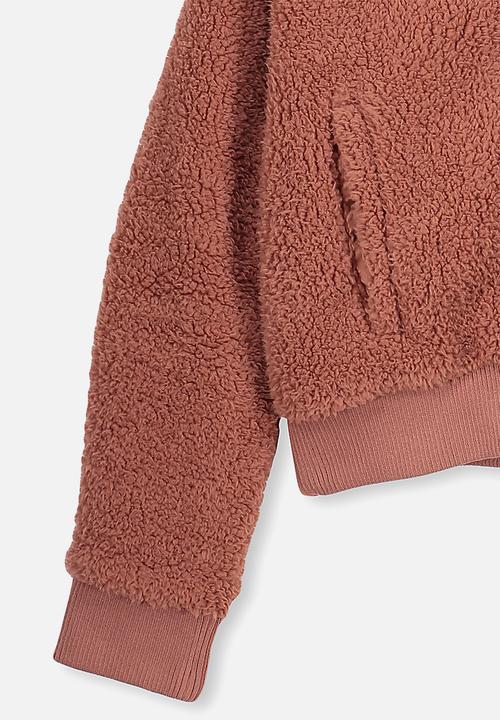Free by Cotton On - Courtney teddy jacket - zephyr
