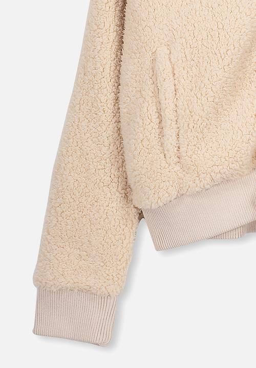 Free by Cotton On - Courtney teddy jacket - cinnamon