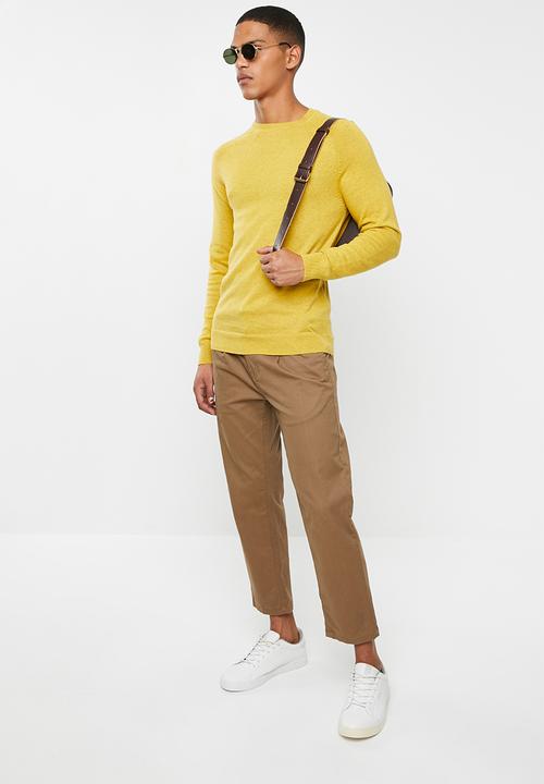 Superdry. - Orange label cotton crew sweater - yellow