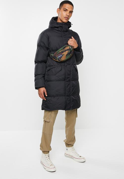 Brave Soul - Marvel longine puffer jacket - black