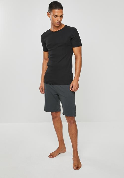 Superbalist - Knit slim fit lounge shorts - grey