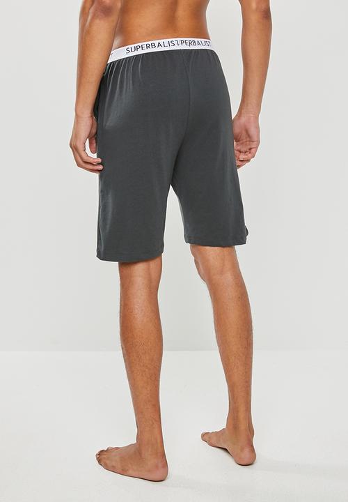 Superbalist - Knit slim fit lounge shorts - grey
