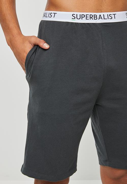 Superbalist - Knit slim fit lounge shorts - grey
