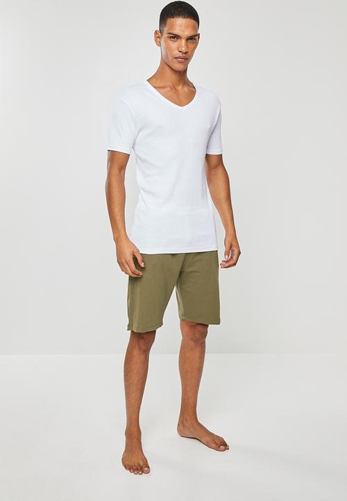 Superbalist - Knit slim fit lounge shorts - khaki