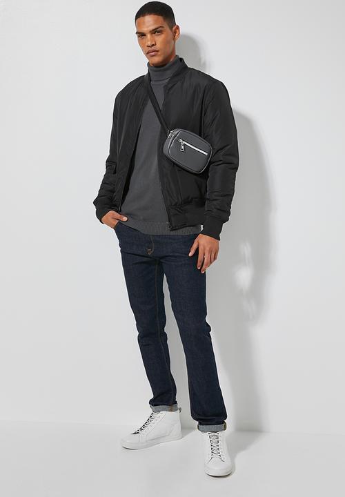 Superbalist - Premium slim fit roll neck knit - charcoal