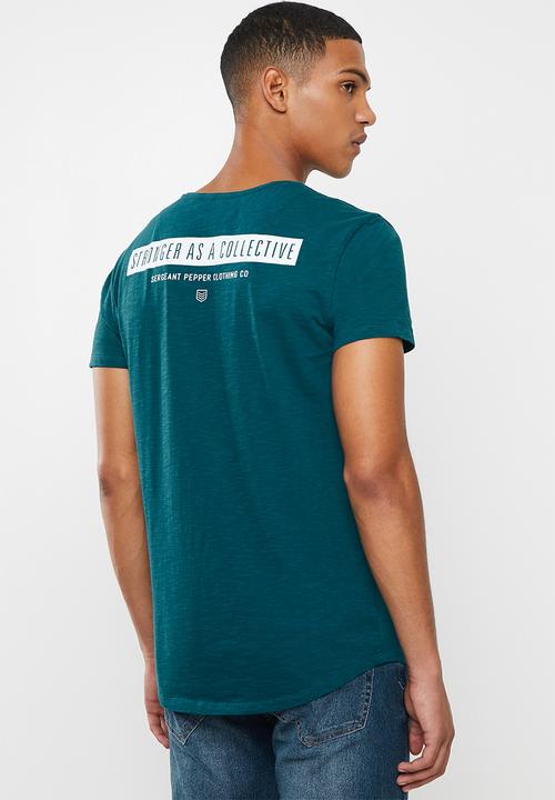 S.P.C.C - Allen slub logo tee - teal