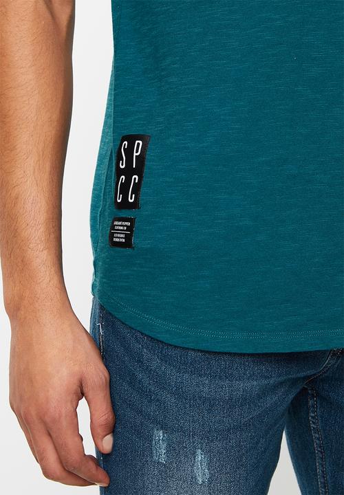 S.P.C.C - Allen slub logo tee - teal