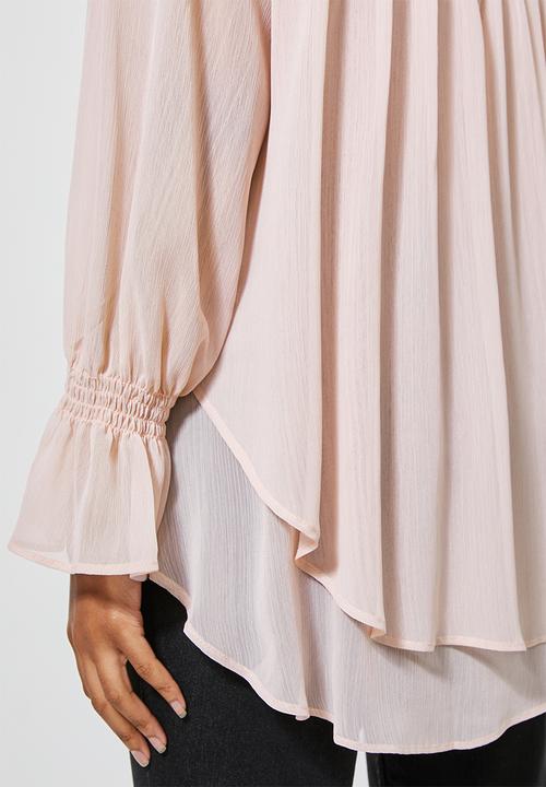 Superbalist - Double layer hi lo blouse - light pink