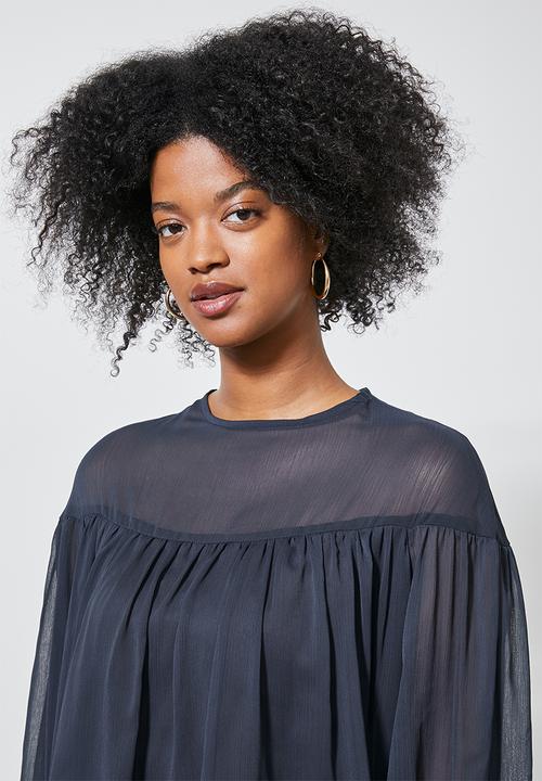 Superbalist - Double layer hi lo blouse - navy