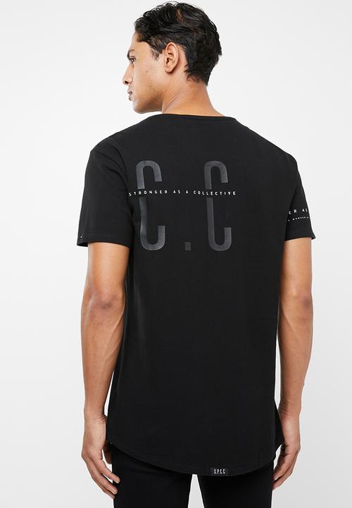 S.P.C.C - Varick pique logo tee - black
