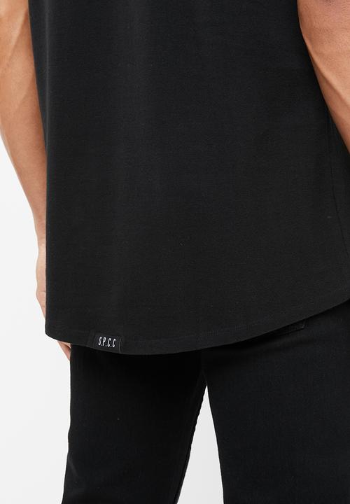 S.P.C.C - Varick pique logo tee - black