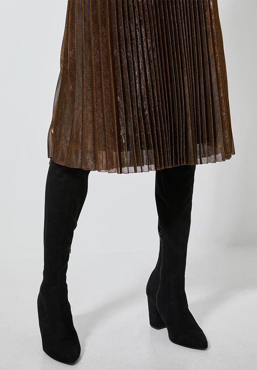 Superbalist - Metallic pleated skirt - bronze